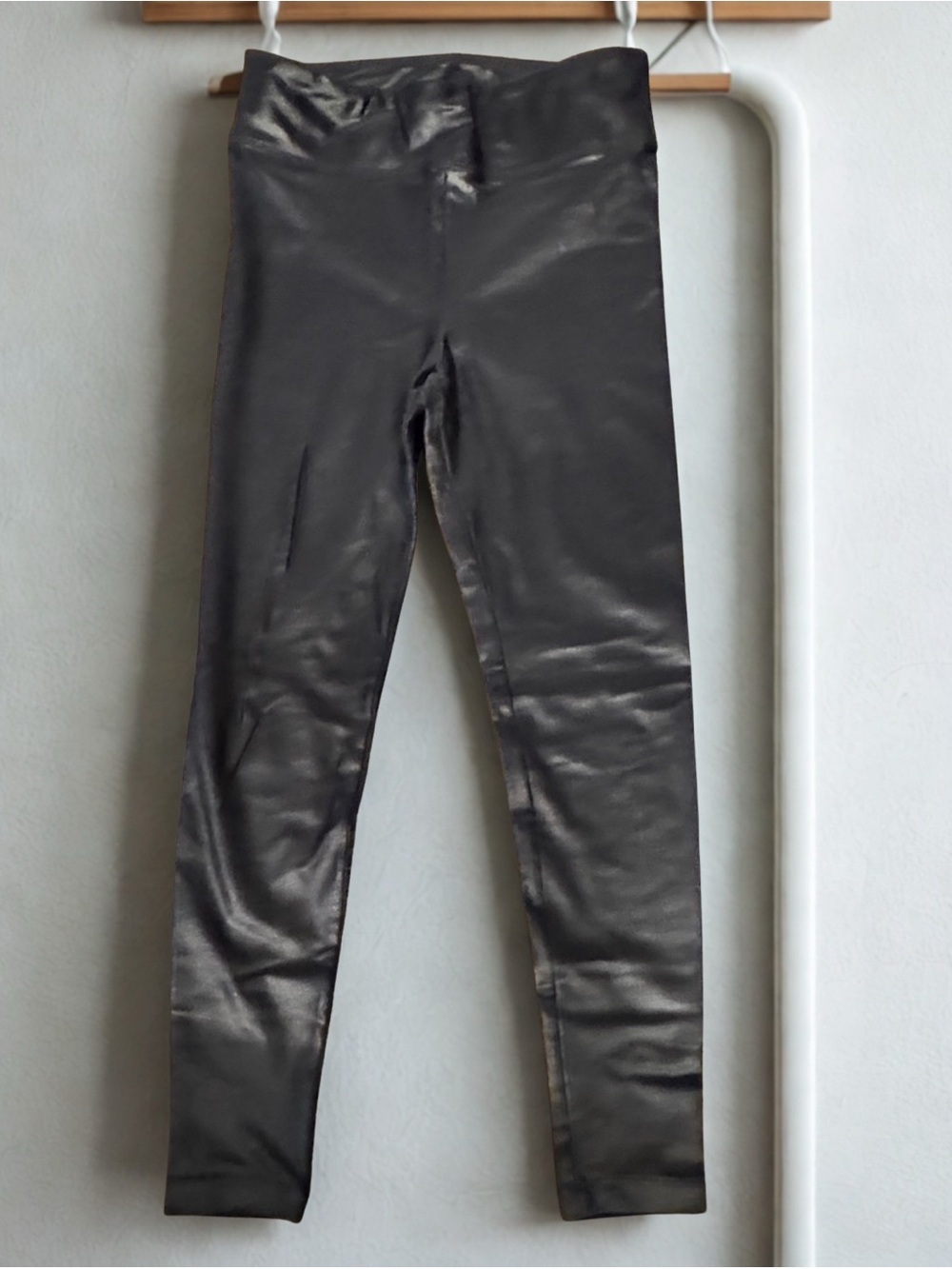 Koral Black Faux-Leather Women's Leggings
